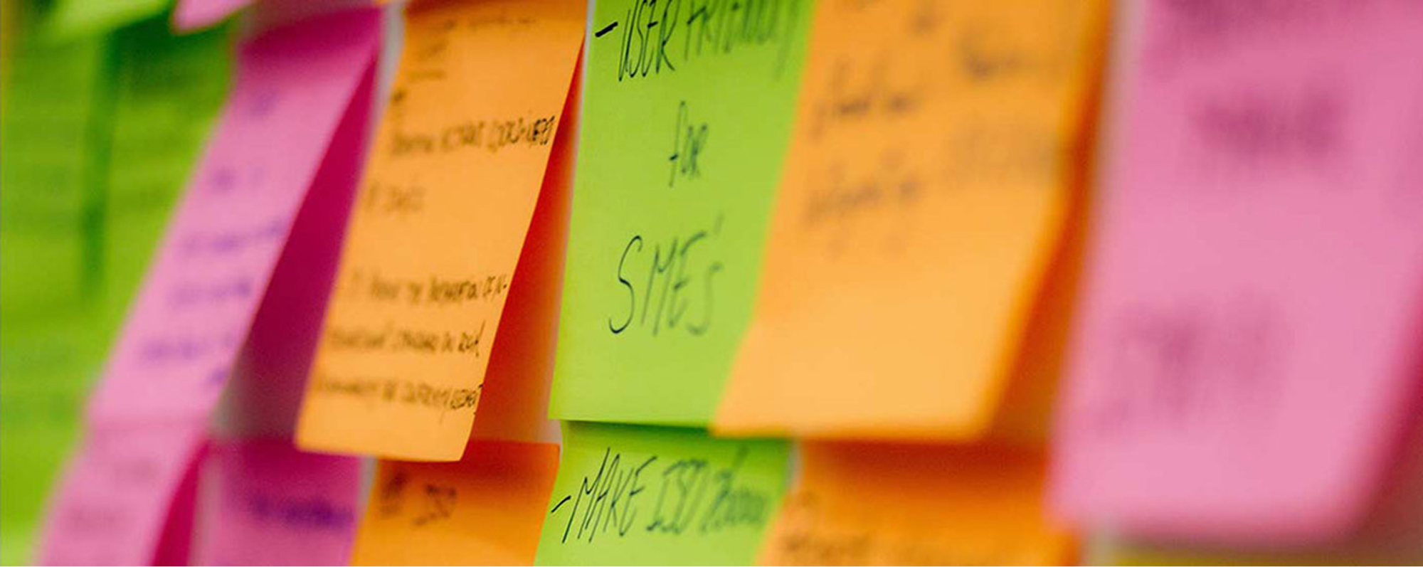 Affinity mapping sticky notes